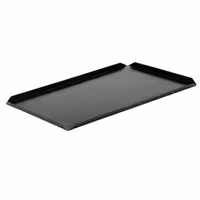 (5 kom) Prezentacijski pladanj - Aluminij - 600x100x10 mm - crna