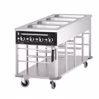 Toplovodna kupka grijana kolica - 4 kW - 4x GN 1/1 - odvojena regulacija temperature po bazenu