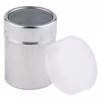 (6 Stück) Puderzucker- & Kakaostreuer - Edelstahl - 150ml - Höhe: 75mm
