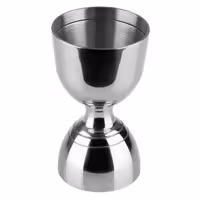 (6 adet) Paslanmaz Çelik Jigger - İki Ölçekli - 3/6cl - ara çizgiler 1/4cl
