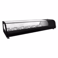 Witryna chłodnicza do tapas PREMIUM – 1395 x 400 x 250 mm – 6x GN 1/3 – od +4 do +8 °C