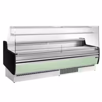 Serve Over Counter - 2560mm - with 4 doors - front panel light green - capacity 282 litres