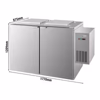Hladnjak za mokri otpad – 2 x 120 ili 2 x 240 litara – jedinica s desne strane