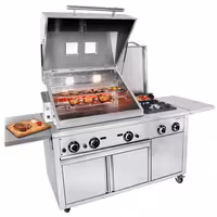 Barbacoa de gas de piedra volcánica - 22,5kW|2187mm - De pie - 850 fondo