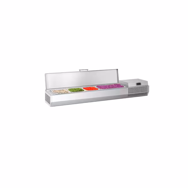 Nadstawka chłodnicza do na dodatki PREMIUM PLUS - 1328x353mm - 5x GN 1/4