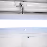 Countertop Ice Cream Display Freezer - 460mm - Static cooling - for 2 x 5 litres Napoli pans - hinged glass lid - White