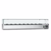 Witryna nadstawna chłodnicza ECO – 2000 x 395 mm – 9x GN 1/3