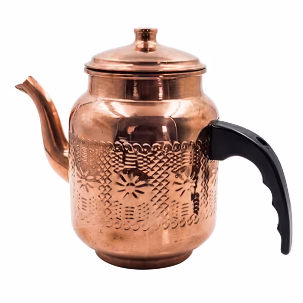 Çay demliği - Bakır Çay Kazanı için - 1L - Kapaklı - 120x120x160mm - için ETKA2 ve ETKA3
