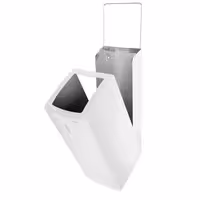 AIR-WOLF | Commercial waste bin - 50 litres - Stainless steel - White