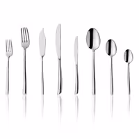 (12 pcs) Table fork - Stella - 18/10 stainless steel - 202mm - Mirror
