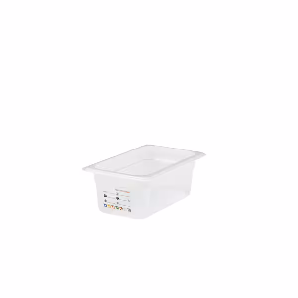(6 szt.) CAMBRO | Pojemnik GN 1/4 SafeTrak – polipropylen – wysokość: 100 mm – mleczny