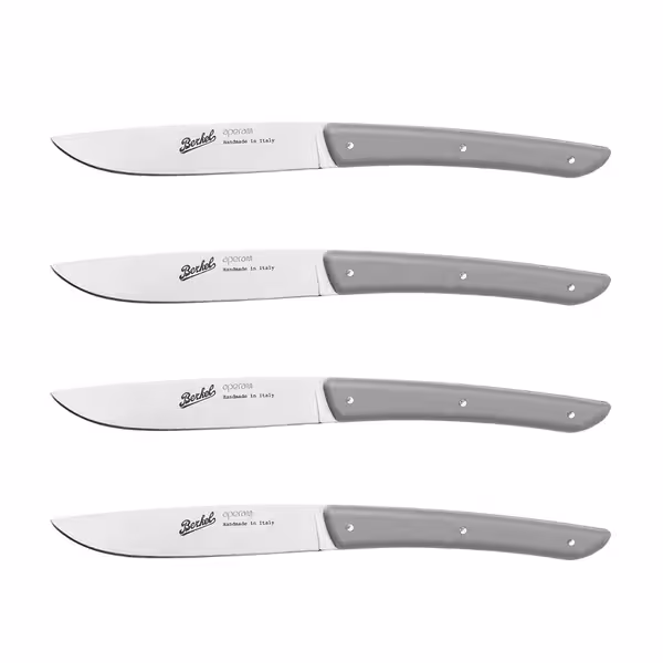 BERKEL | (4 bucăți) - Cuțit pentru friptură - Gri - 110mm