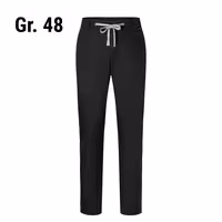 KARLOWSKY | Men's Chef Stretch Chino Trousers – Black - Size 48 - Slim Fit