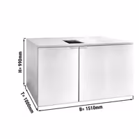 Profesionalni hladnjak za pivske bačve bez agregata - 6x50 l bačve - 1510 x 1000 mm