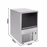 Machine à glaçons - Cylindre creux - 19 kg/24 h