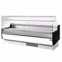 Serve Over Counter - 2560x953mm - with 4 doors - 1 shelf - white front panel - capacity 282 litres
