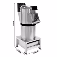 Elektromos Burgonyahámozó gép - 400 kg/h - 20 kg/ciklus - 750 W - 400 V - 900 ford/perc