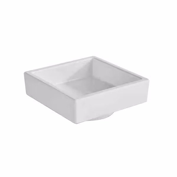 (6 adet) Kase - ASIA PLUS - Melamin - 50ml - köşeli - 75x75mm - Derinlik:30mm - Beyaz