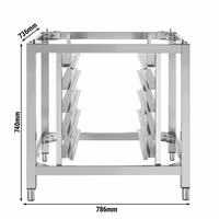Base Stand - for Commercial Combi Oven - 786x736x740mm - 6x GN 1/1 - Stainless Steel - for KDV1255 & BHV1255