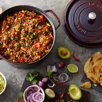STAUB | LA COCOTTE - Cocotte - Ø 280 mm - Lijevano željezo - Crvena boja grenadine