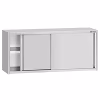 خزانة حائط ستانلس ستيل ECO - 1600x400mm - مع باب انزلاقي - ارتفاع 650 mm