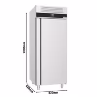 Jäätelöpakastinkaappi PREMIUM - 820 mm - 650 l - -24…-12 °C - mitat 1 ovi - digitaalinen termostaatti, automaattinen sulatus, kiertoilmajäähdytys, R290