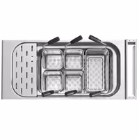 (5 unid) Conjunto de cestos para massa - 1x 1/3 e 4x 1/6