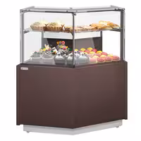 Serve Over Counter RIGA - 1180x990mm - with 2 shelves - double glazing