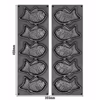 Plates for Tartelette Machine TMOPH - Shape: 5x Taiyaki Fish