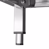 Stół zlewozmywakowy PREMIUM – stal nierdzewna – 1400 x 700 mm – z półką dolną – ze zlewem 2-komorowym pośrodku – z rantem