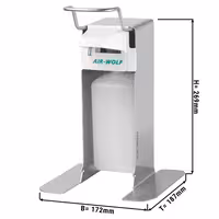 AIR-WOLF | Dozator sapuna- & dezinfekcijskog sredstva sa ručicom za upravljanje - 500 ml - Nehrđajući čelik
