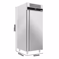 Szafa mroźnicza piekarnicza PREMIUM – stal nierdzewna – EN 600 x 400 – z 1 drzwiami