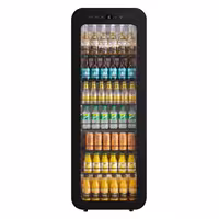 Commercial Beverage Display Fridge - 105 litres - slimline - with 1 glass door