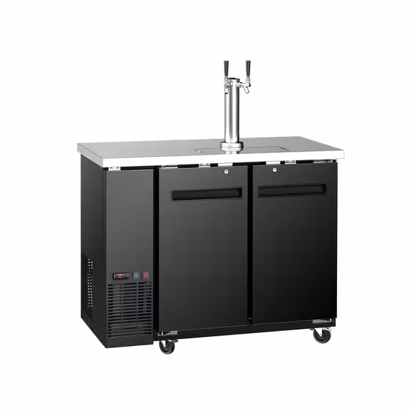 Hladnjak za pivo s točionikom - 1240x620 mm - 2 Vrata & 2 Staklene ladice
