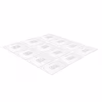 (12 kom) Polikarbonatni poklopac za GN GN 1/2 - Visina: 26 mm - 325x265 mm - proziran