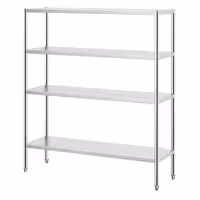 رفوف ستانلس ستيل PREMIUM - 1600x490mm - عمق: 500 mm - 4 رفوف - الحمولة: 320 kg