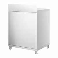خزانة قاعدية ستانلس ستيل KOPENHAGEN PREMIUM - 600x600mm - أبواب مفصلية - مع حاجز خلفي