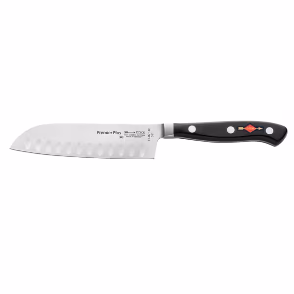 F. DICK | PREMIER PLUS - Santoku - mit Kullenschliff - Klinge: 140mm