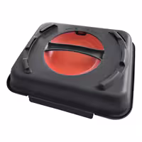 (20 kom) Menubox (višekratni) - 600 ml - bez pregrade - 240x190x90 mm - s integriranim ručkom - stapeljiv - antracit/crvena