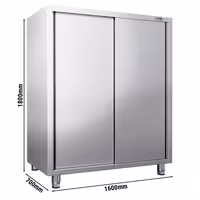 خزانة تخزين أدوات المائدة PREMIUM - 1600x700mm - 2 أبواب منزلقة - الارتفاع: 1800mm