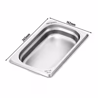 (6 komada) GN 1/4 posude od nehrđajućeg čelika – visina: 40 mm