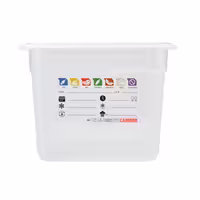 (6 komada) CAMBRO | SafeTrak – GN 1/2 polipropilenske posude – neprozirne – Visina: 200 mm
