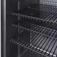 GASTRO-COOL | Chłodziarka minibarowa – 430 mm – 62 L – od +2 do +10 °C – z 1 drzwiami szklanymi – czarna