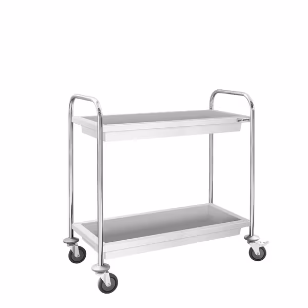 عربة التقديم - 950x500mm - مع 2 أحواض تجميع