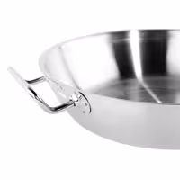 Patelnia do paelli – stal nierdzewna – Ø 320 mm – wysokość: 65 mm – 6 L – nadaje się do indukcji