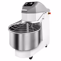 Spiralna miješalica za tijesto - 60 l / 56 kg - 2 brzine - s fiksnom posudom - s mehaničkim timerom - 400 V - za pizzu i kruh