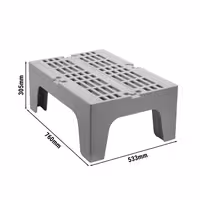 CAMBRO | Serija S - Skladišna baza za teški teret - 760 mm - Sa perforiranom površinom - Točkasto siva boja