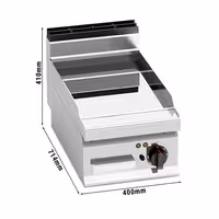 Elektrická grilovací deska - 4,8 kW - Hladká - s lesklým povrchem
