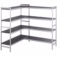 وحدة رفوف ألمنيوم - بداية - 1611x1800mm - عمق: 360 mm - 4 رفوف - الحمولة: 600 kg
