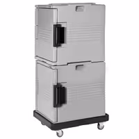 Termo kutija - prednje punjenje - GN 1/1 - 340x535x530 mm - za 12x GN 1/1 - uklj. transportna kolica